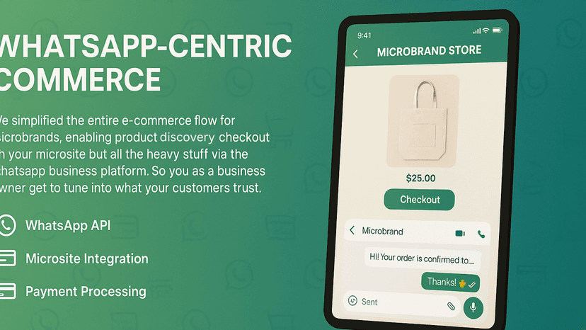 WhatsApp Centric Commerce
